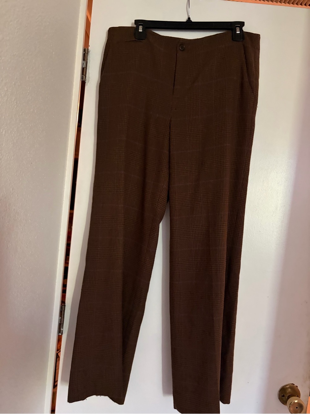 Lauren Ralph Lauren Sanderson Plaid Dress Wool Pants Academia Career Size 10